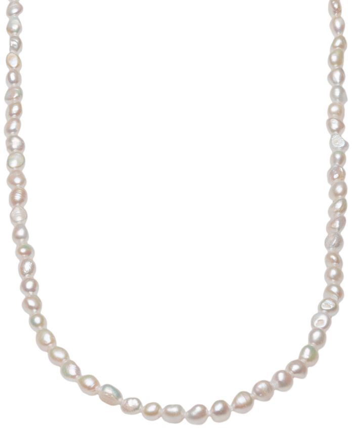 Macy's - Gray Cultured Freshwater Baroque Pearl (7-8mm) 36" Strand Necklace (Also in Pink & White Cultured Freshwater Pearls)