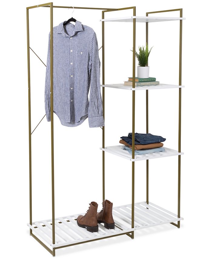 Honey Can Do Freestanding Open Metal Closet Wardrobe Macy s