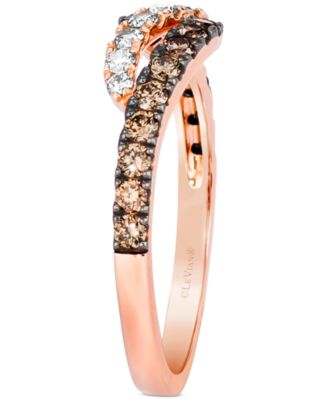 Multicolor Diamond Statement Ring (1/2 ct. t.w.) in 14k Rose Gold