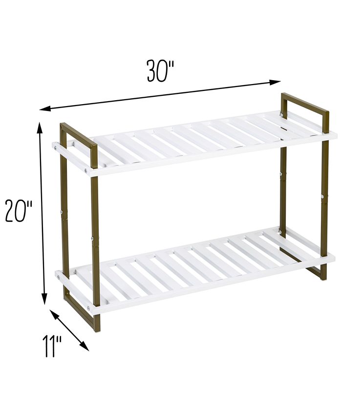 Honey Can Do 2Tier Tubular Metal Shoe Rack Macy's