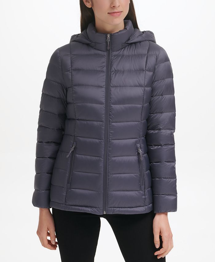 Charter Club Women's Packable Hooded Down Puffer Coat, Created for Macy