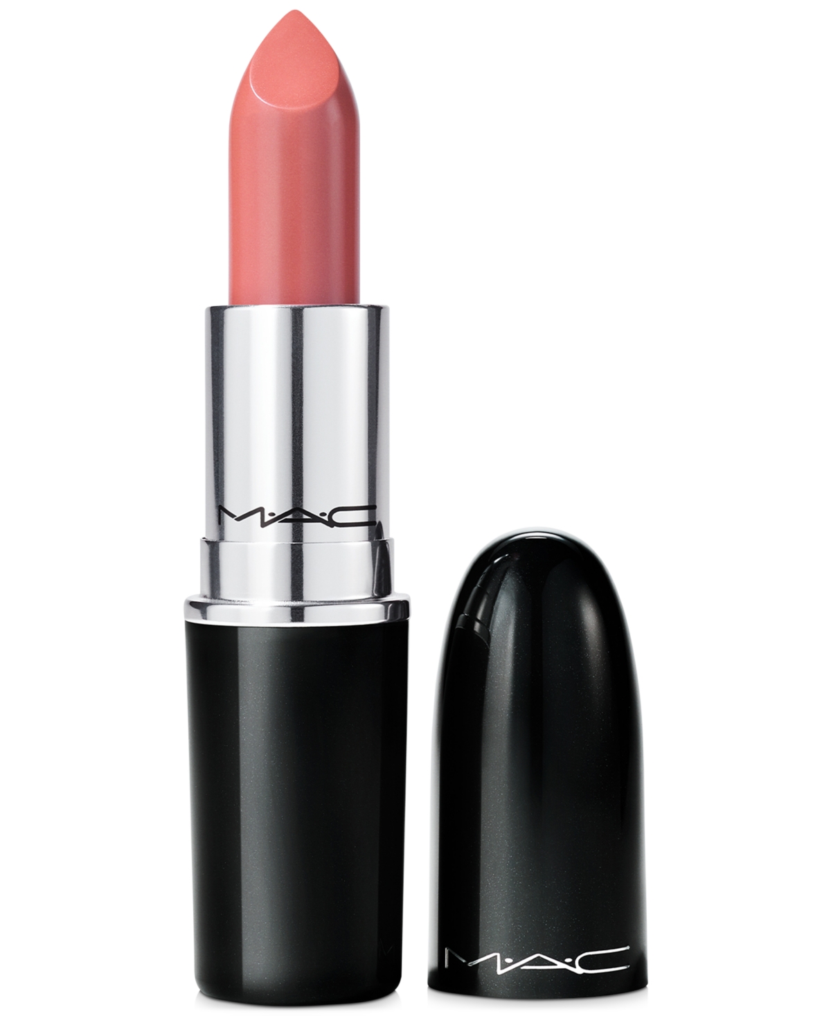 Mac Lustreglass Sheer-shine Lipstick In Ellout (pinky Nude With Silver Pearl)