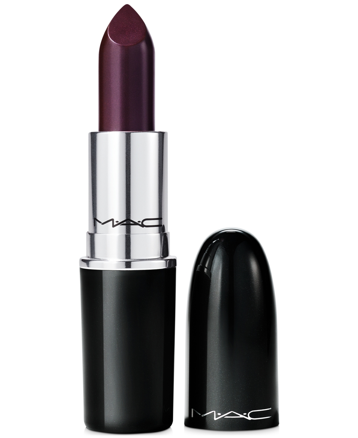 Mac Lustreglass Sheer-shine Lipstick In Succumb To Plum (deep Cool Purple)