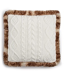 Sweater Knit Decorative Pillow, 20" x 20", Created for Macy's