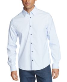 Men's No-Tuck Casual Slim Fit Stretch Dress Shirt 