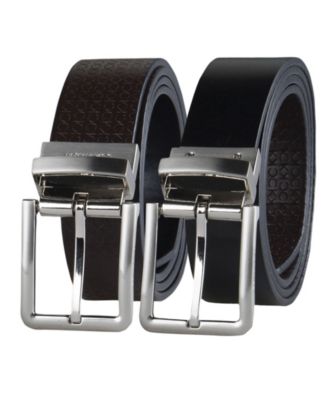 Men's Micro Logo Strap Reversible Casual Belt