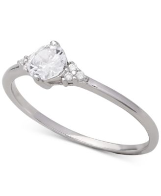 Cubic Zirconia Ring in Sterling Silver, Created for Macy's