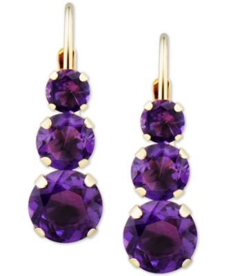 macys amethyst earrings