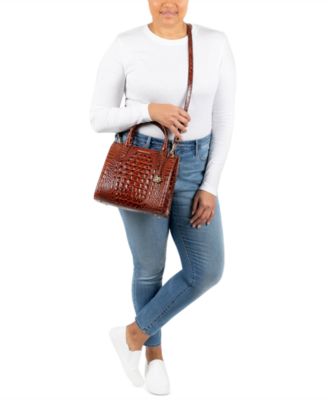 Brahmin Small Caroline Melbourne Leather Satchel