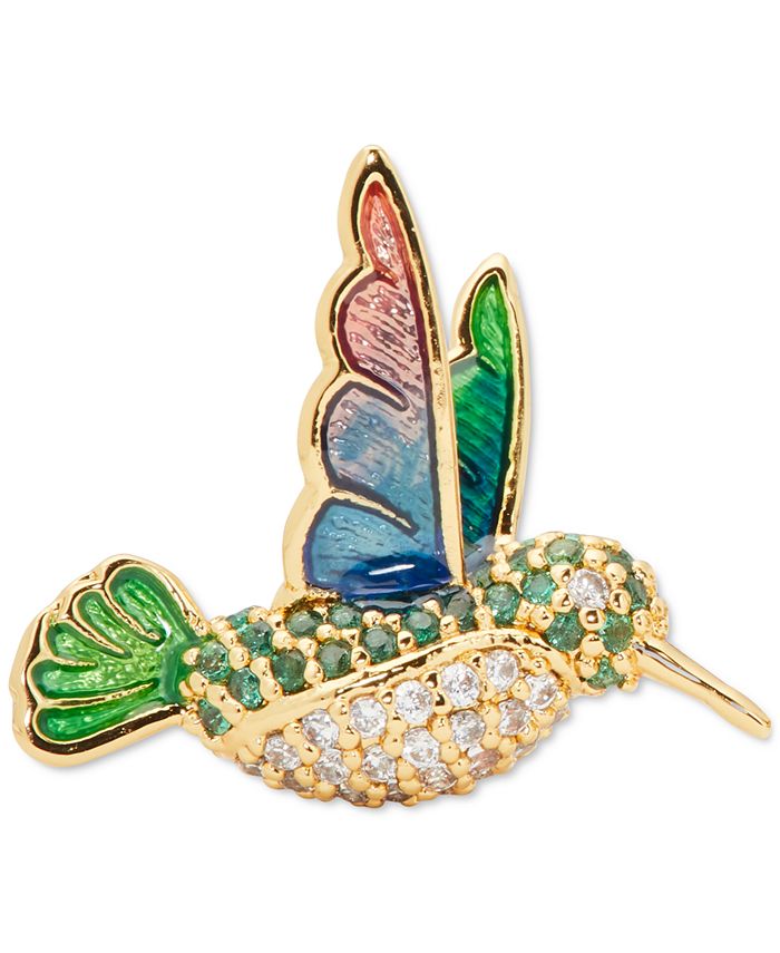 kate spade new york GoldTone Multicolor Cubic Zirconia Hummingbird