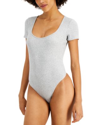 Photo 1 of SIZE XLARGE - Jenni Square Neck Ribbed Bodysuit, Created for Macy's