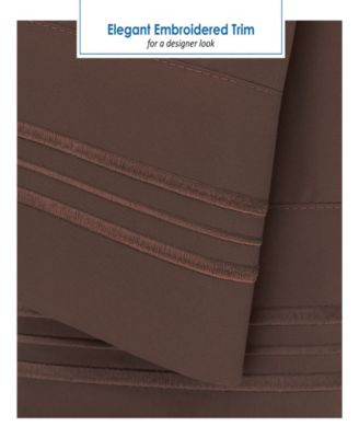 Premier 1800 Series Deep Pocket Bed 4 Piece Sheet Set, RV Queen