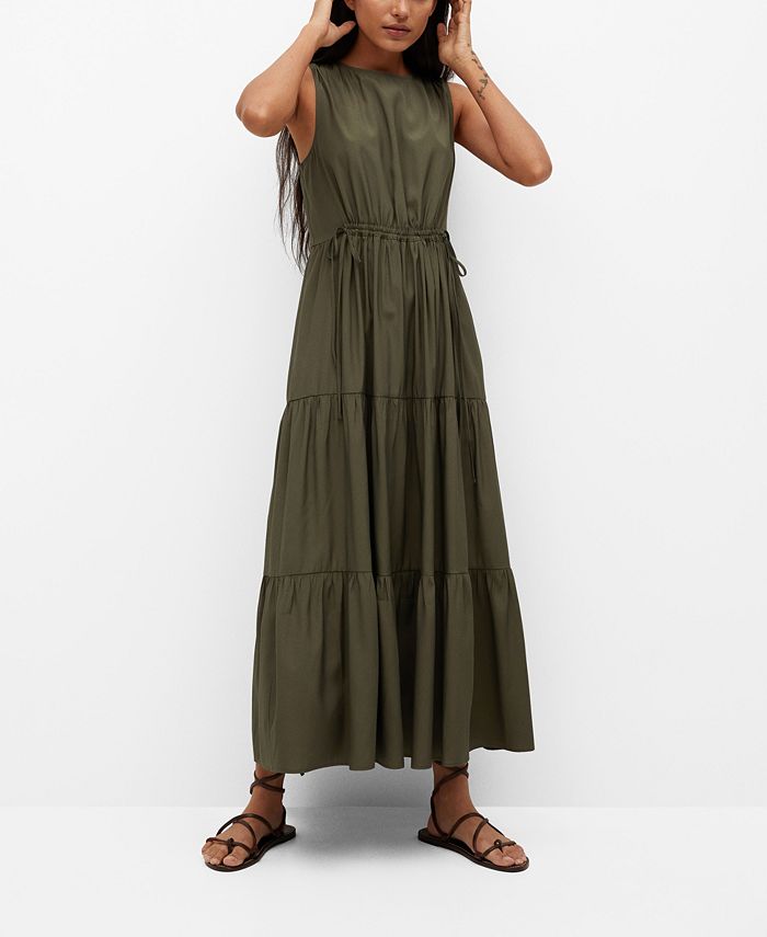 MANGO Ruffles Flowy Dress Macy s
