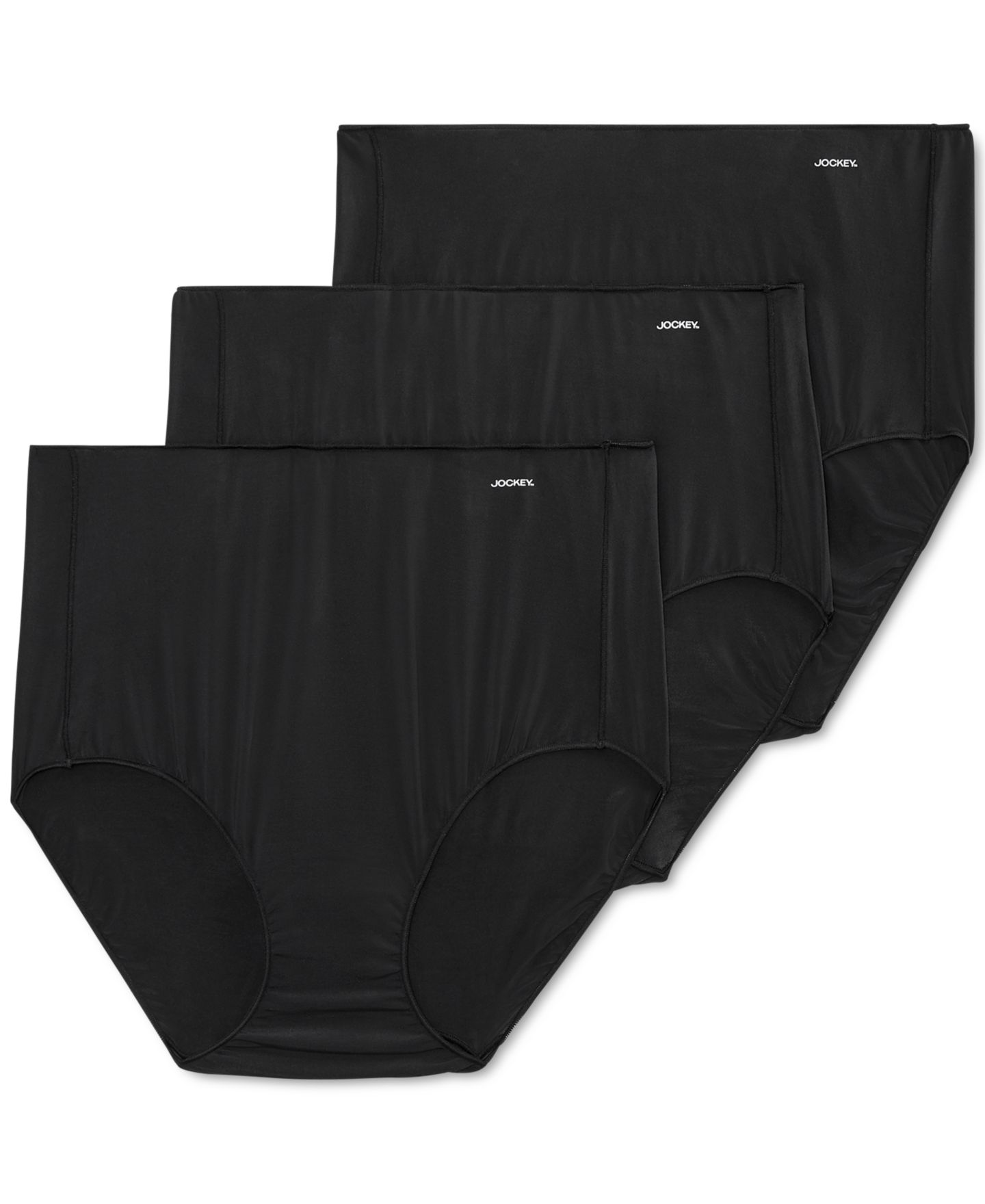 Трусы-брифы Line Promise® Tactel®, 3 шт. — Jockey, цвет: Чёрный — фото 1