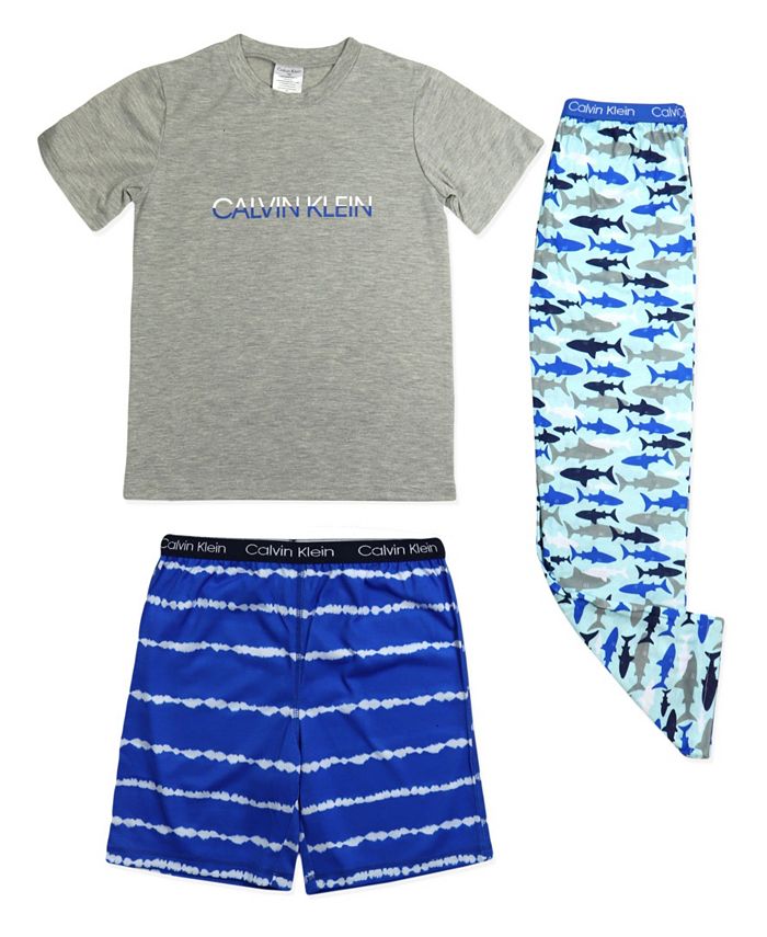 Boys calvin klein best sale pyjamas