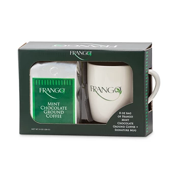 Frango Chocolates Mint Chocolate Flavored Coffee & Mug Gift Set