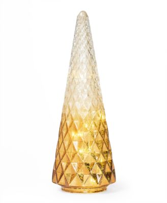 Martha Stewart Collection Woodland ShimmerTextured Ombré Table-Top Tree, Created for Macy's