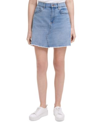 macys jean skirts