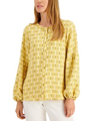 macy's petite women's blouses
