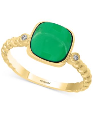 EFFY Collection - Jade (8mm) & Diamond Accent Ring in 14k Gold