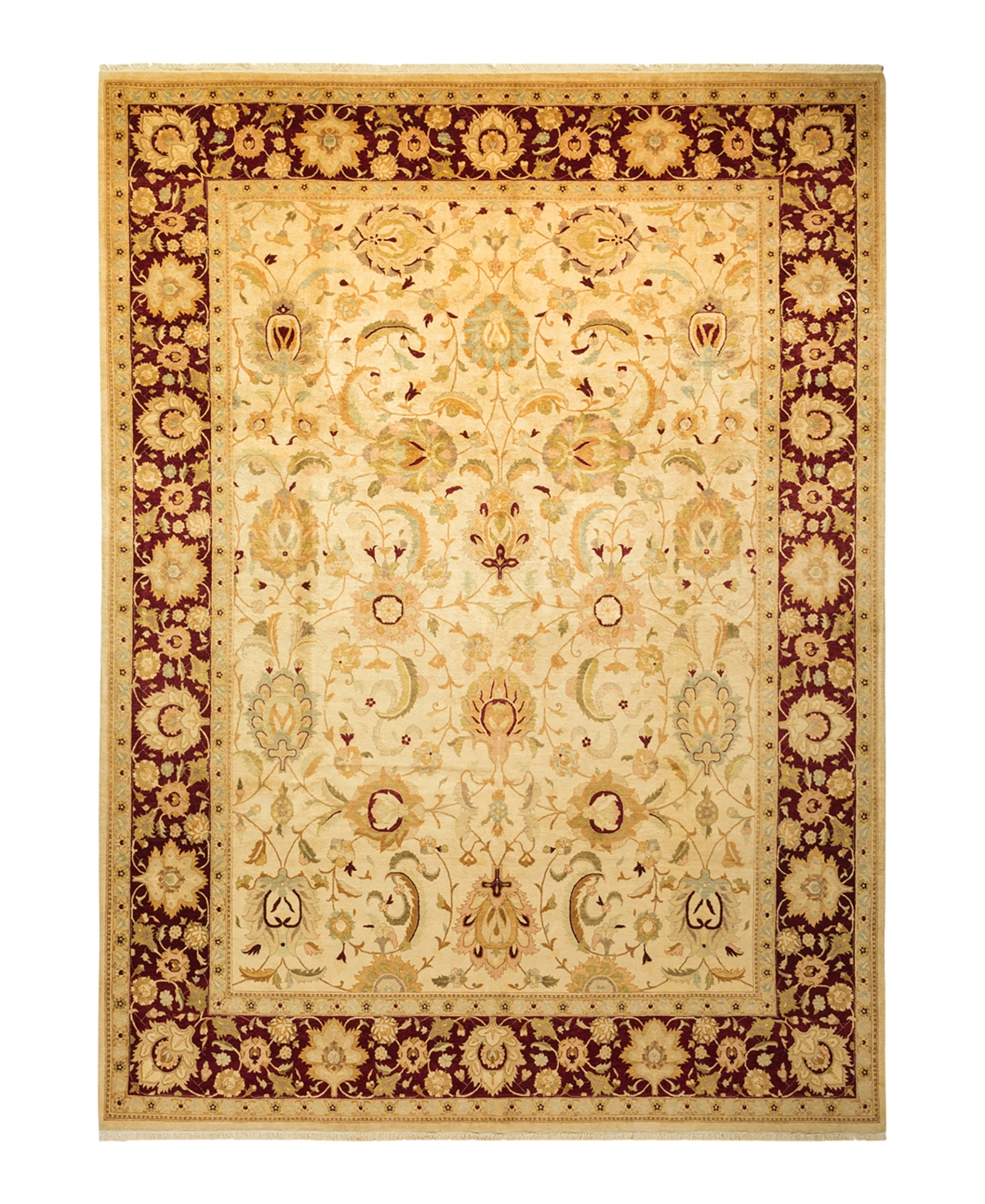 Closeout! Adorn Hand Woven Rugs Mogul M1335 9' x 12'1in Rectangle Area Rug - Ivory