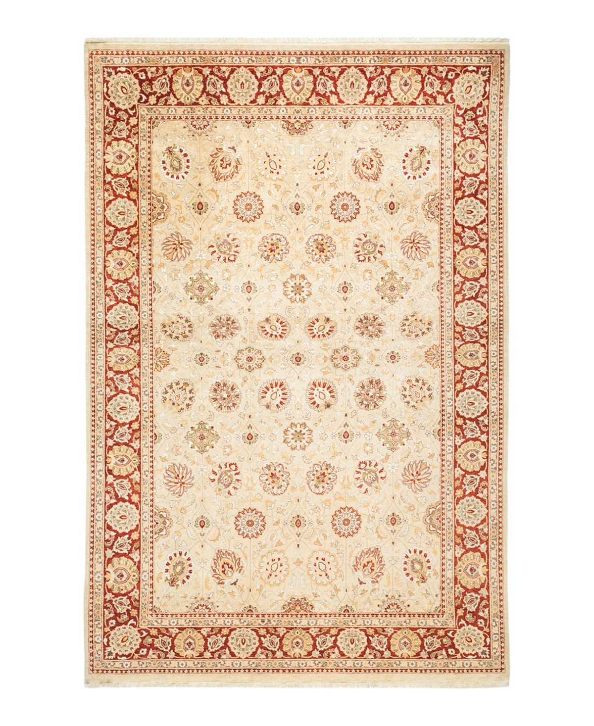 Closeout! Adorn Hand Woven Rugs Mogul M1749 6' x 9'1in Area Rug - Ivory