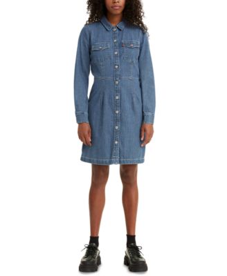 Levi's Ellie Denim Button-Front Dress 