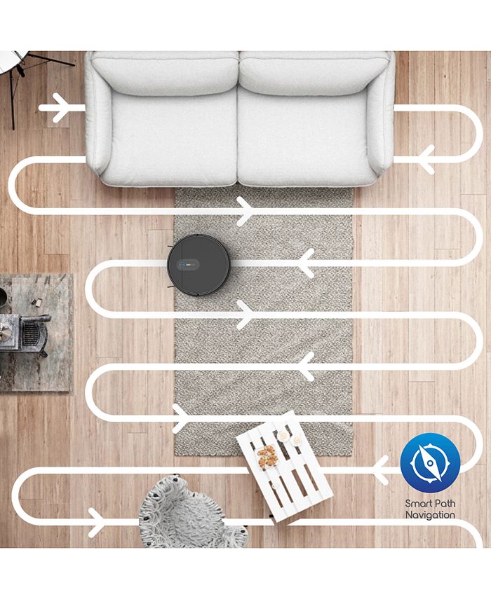 Tzumi ionvac SmartClean V2 Robovac with Gyroscopic Smart Mapping