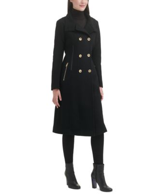 GUESS Women's Double-Breasted Walker Coat & Reviews - Coats & Jackets ...