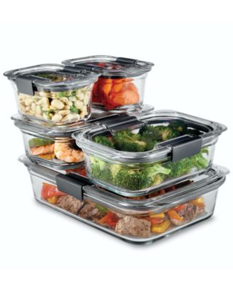Rubbermaid Brilliance 10-Pc. Glass Food Storage Container Set