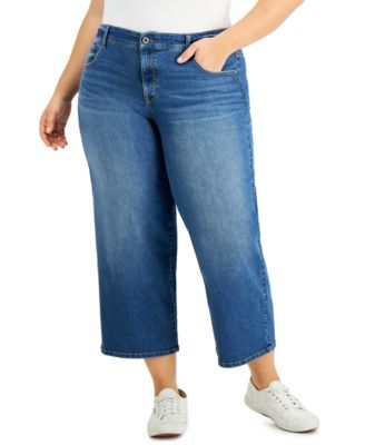 plus size jean capris