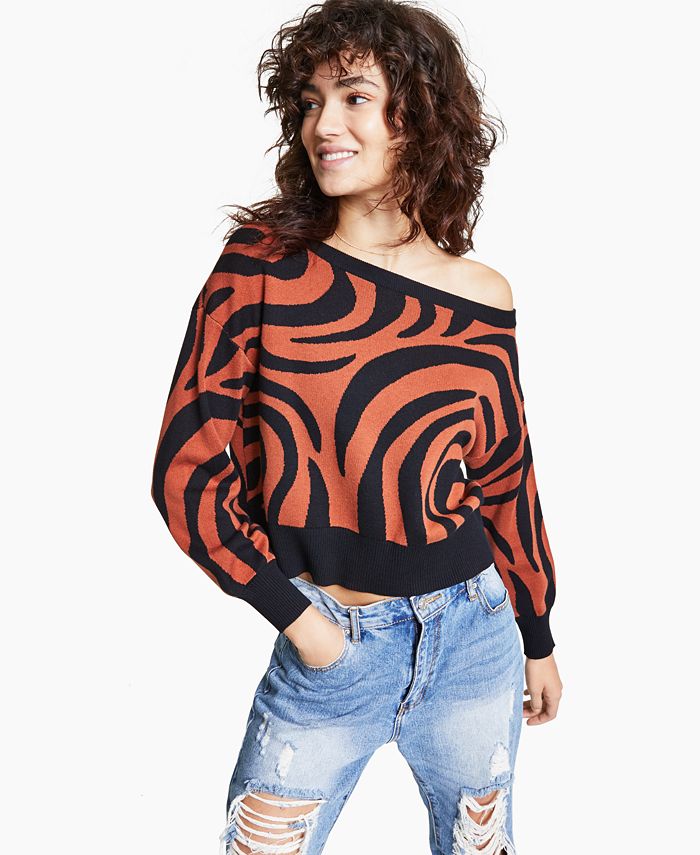 Macy's off the shoulder sweater deals