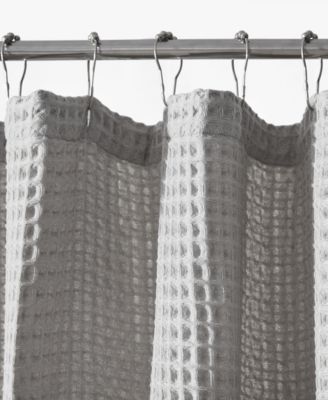 Marled Waffle Yarn Dyed Shower Curtain, 72" X 70"