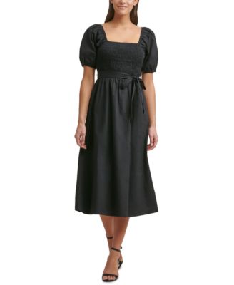 macys midi dresses with sleeves