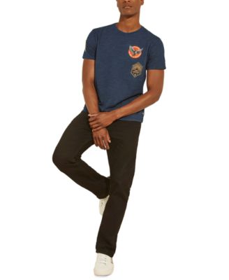 GUESS - Men's Tie-Dye Patch Crewneck T-Shirt