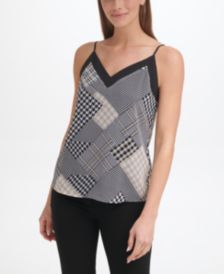 Patchwork-Print Camisole, Regular & Petite Sizes