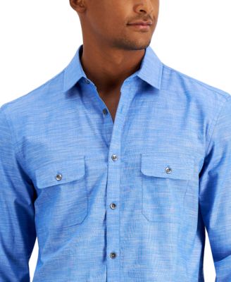 Men's Regular-Fit Solid Shirt, Created for Macy's 