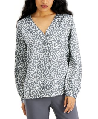 Alfani - Blouson-Sleeve Blouse