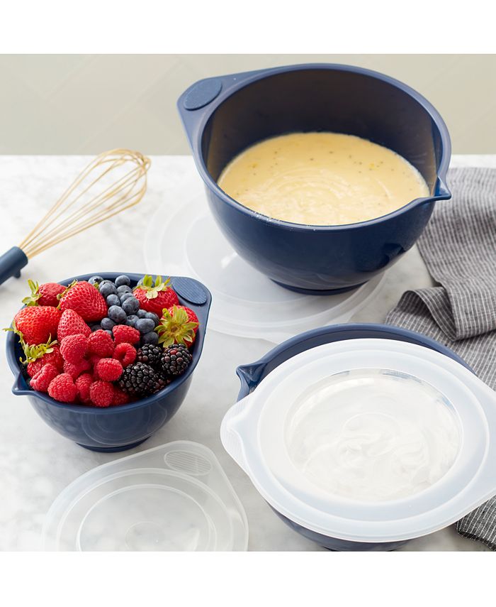 Wilton Navy Blue 6Pc. Covered Mixing Bowl Set Macy's