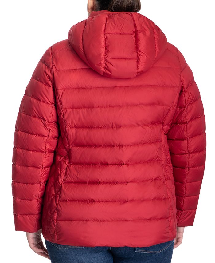 Michael Kors Women's Plus Size Hooded Down Puffer Coat, Created for ...