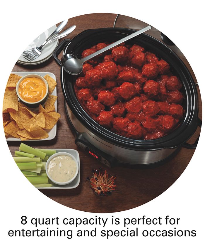Hamilton Beach 8Qt. Programmable Countdown Slow Cooker Macy's