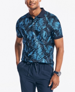 Nautica Men's Classic-Fit Navtech Leaf Printed Polo