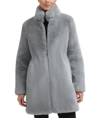 Calvin Klein Women's Faux-Fur Coat - Macy's