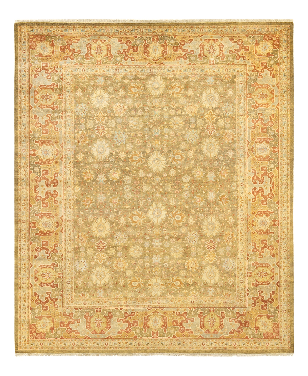 Closeout! Adorn Hand Woven Rugs Mogul M1440 8'4in x 10'4in Area Rug - Olive