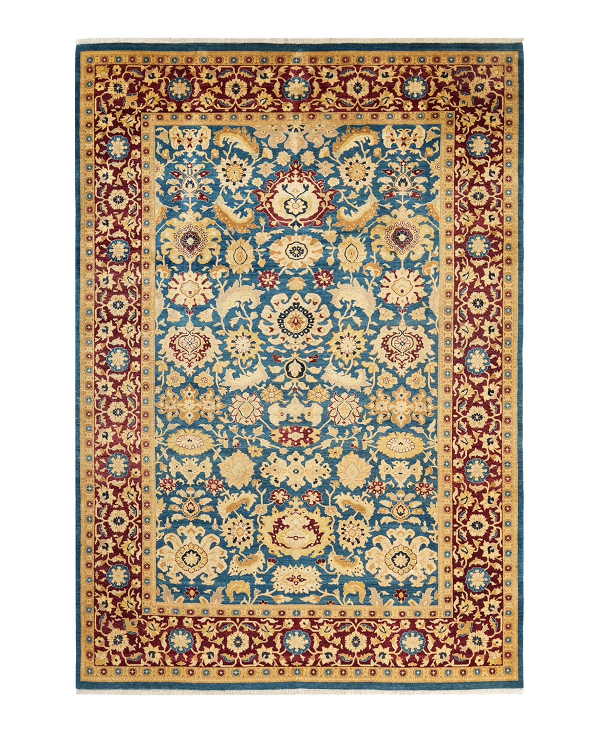 Closeout! Adorn Hand Woven Rugs Mogul M1210 6'1in x 8'10in Area Rug - Cobalt