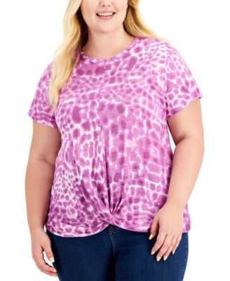 macys plus size tops
