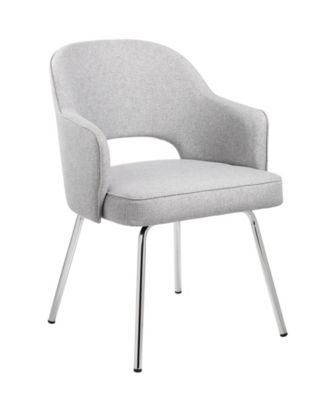 Darby Low Back Desk Chair - White/Chrome