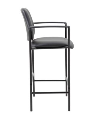 Square Back Diamond Stool with Arm