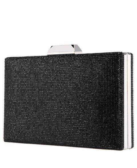 Женские клатчи Nina Crystal Minaudiere, цвет: Чёрный