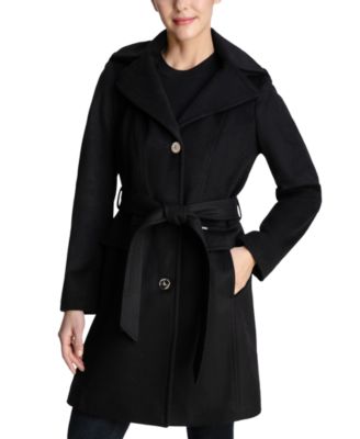 michael kors hooded belted walker coat